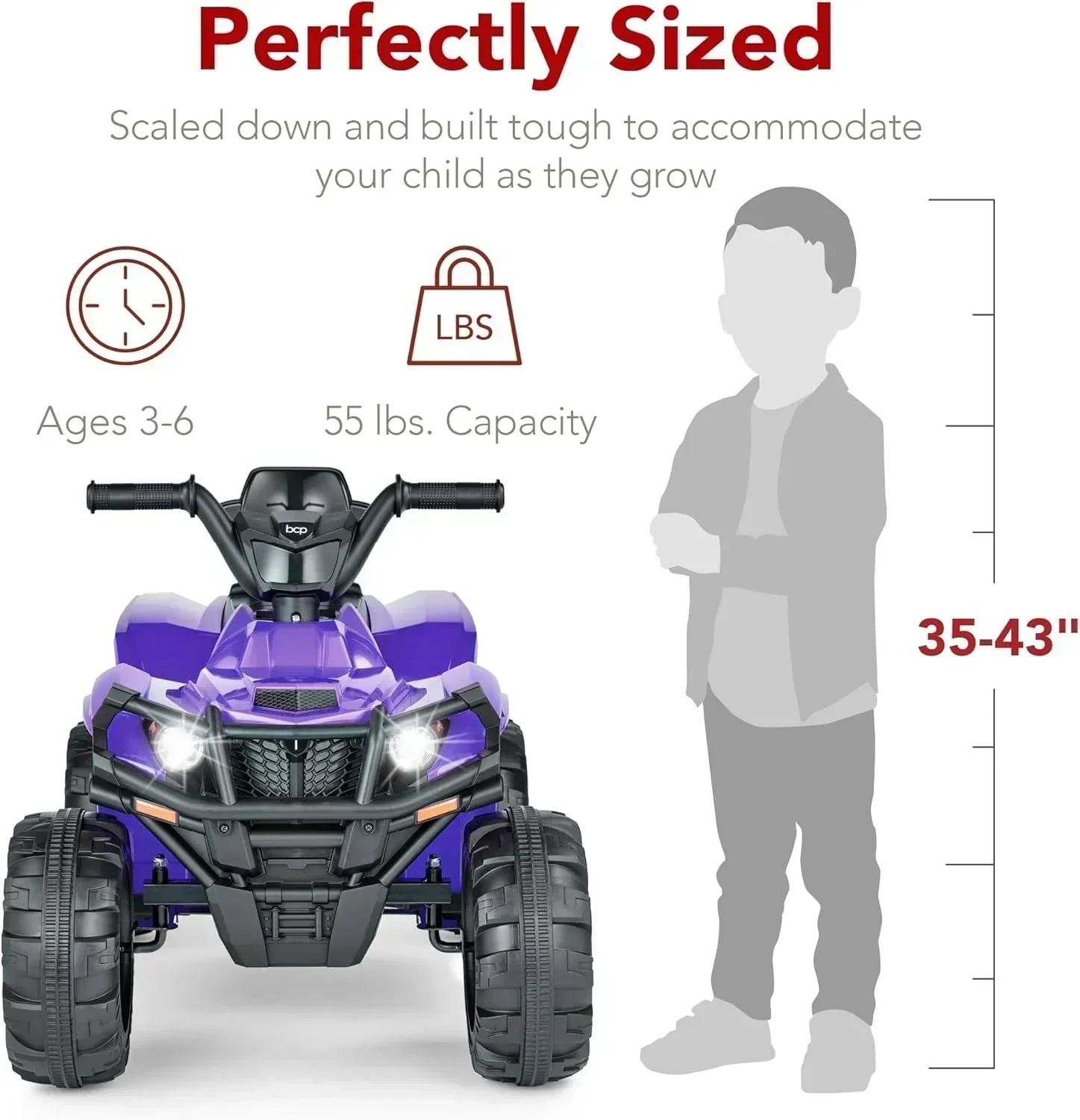 Best Choice Products 12V Kids Ride-On Electric ATV 4-Wheeler Quad Car Toy Bluetooth Audio