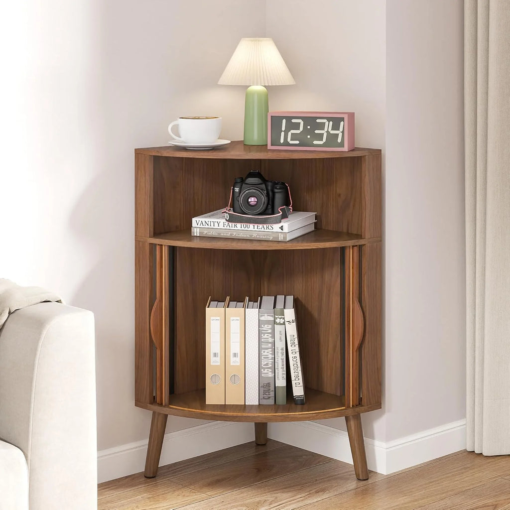 Corner Cabinet, 66.73'' Tall Modern Corner Bathroom Storage Cabinet