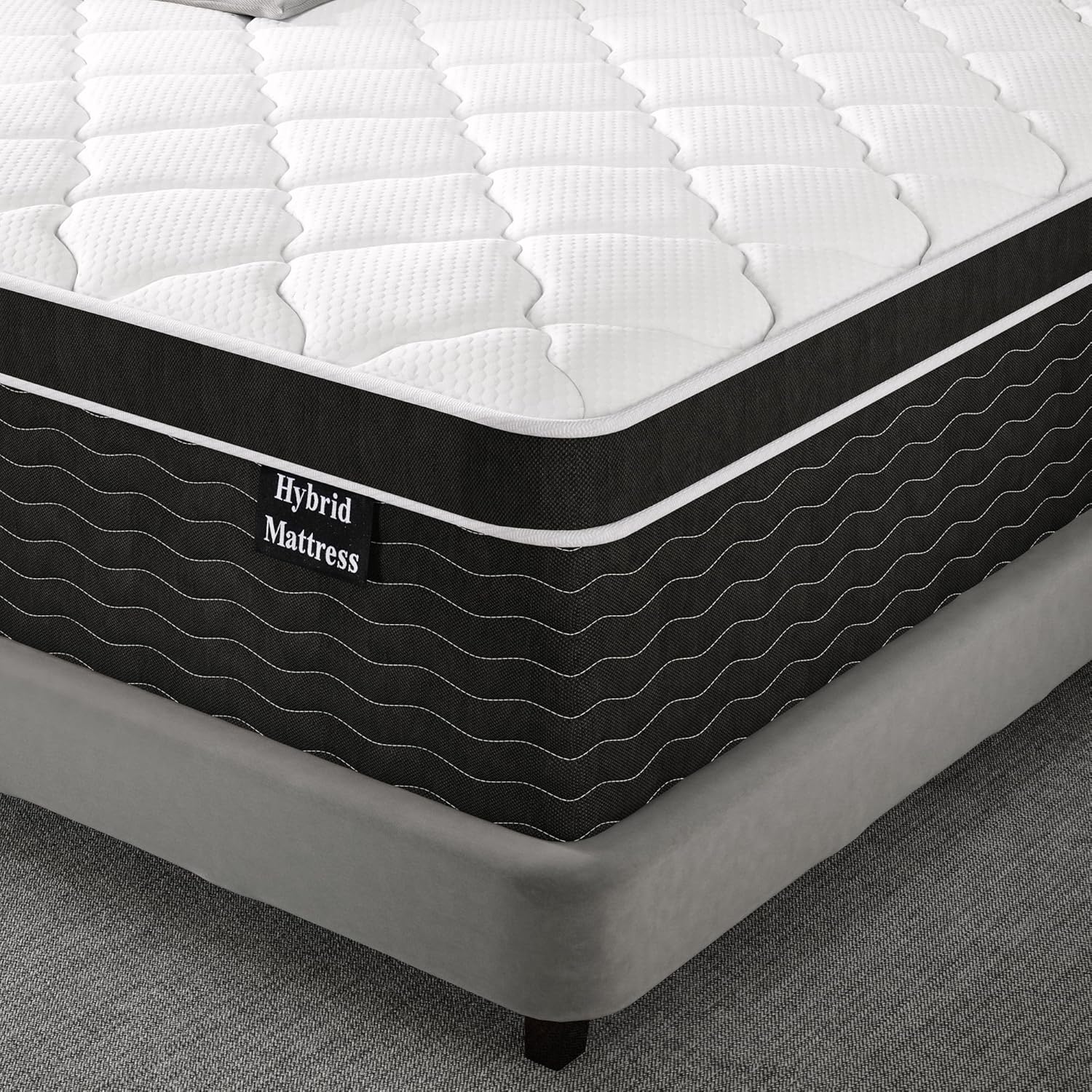 Full Size Mattress, 10 inch Full Bed Mattress in a Box, Medium Plush Hybrid Mattresses with Gel Memory Foam and Pocket Springs, Pressure Relief & Upgraded Support, Cooling and Breathable