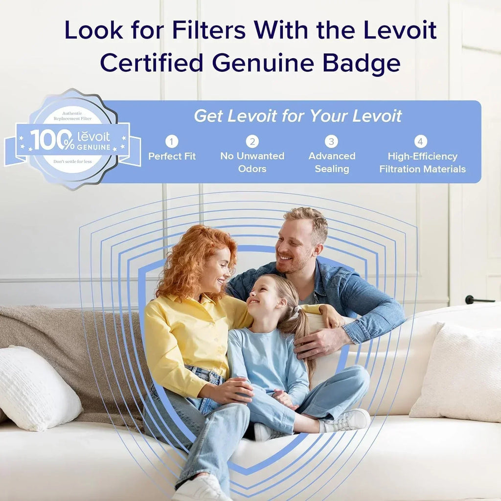 Large-room air purifier for home use with air quality monitor washable pre-filter