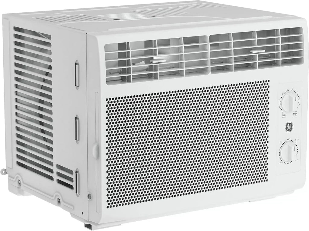 GE Window Air Conditioner Unit 5,000 BTU for Small Rooms up to 150 sq ft Manual Adjustable Fan