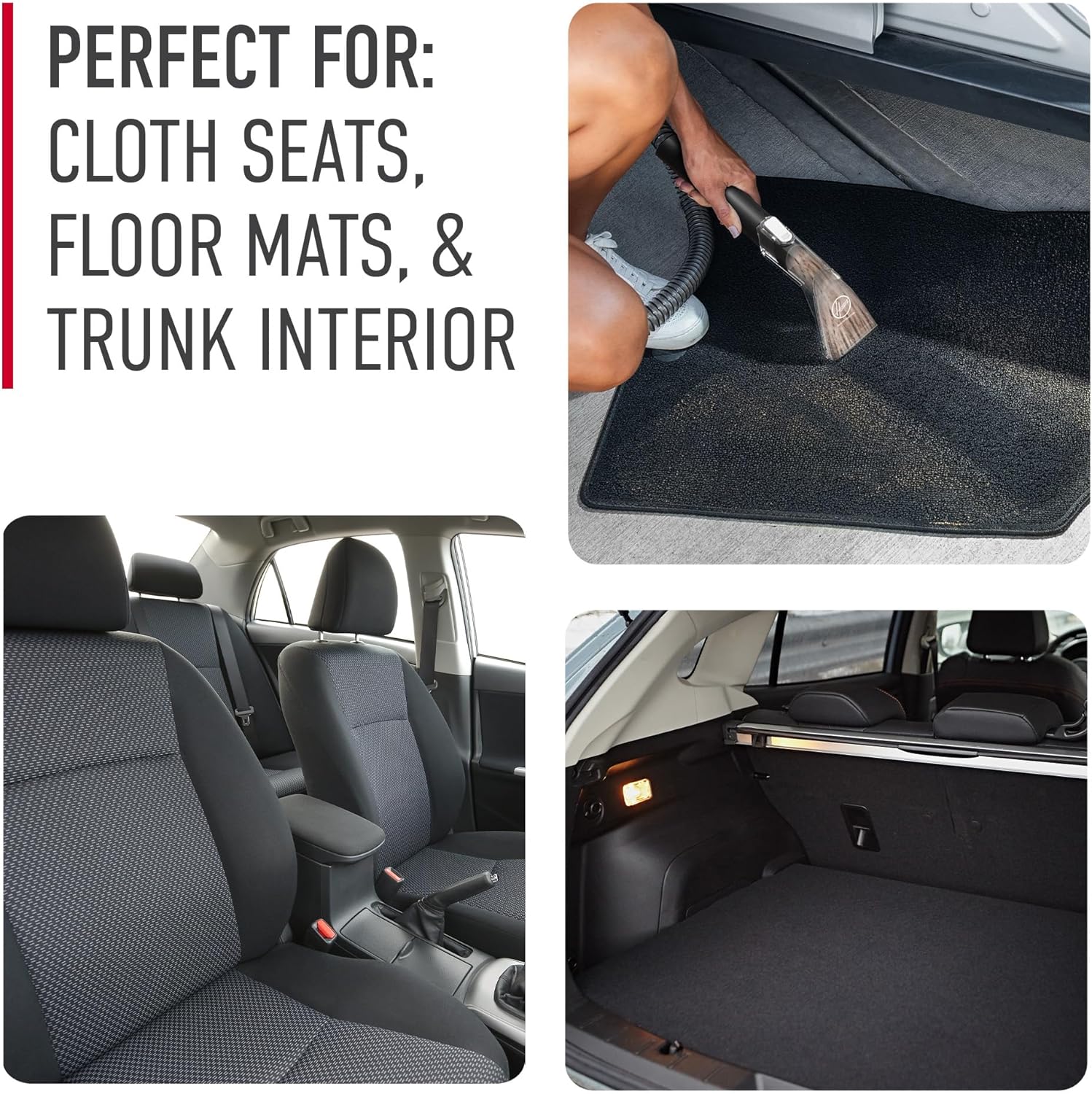 Hoover CleanSlate Plus Portable Carpet Upholstery Spot Cleaner with Powerful Suction