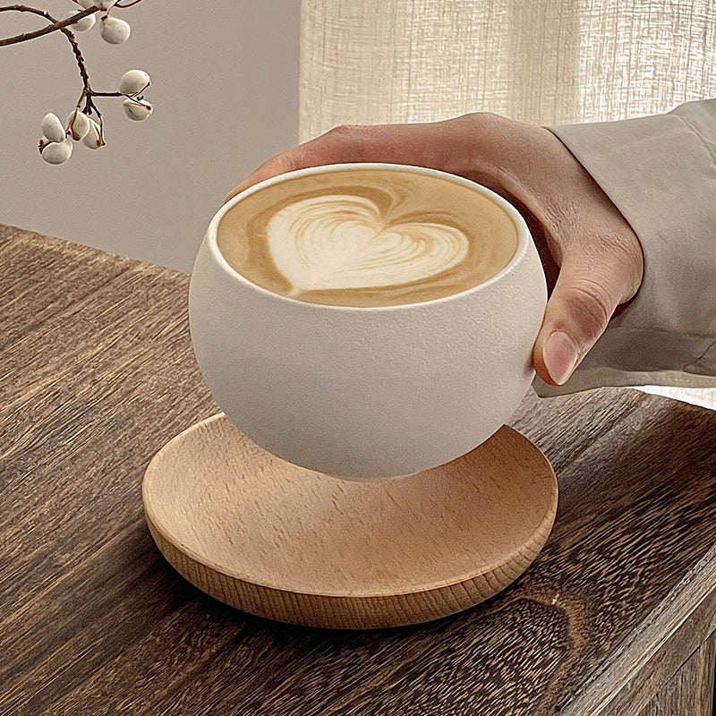 Einzigartige handgefertigte Vintage-Kaffeetasse aus Keramik, rustikale glasierte Tasse, Geschenk f��r Kaffeeliebhaber