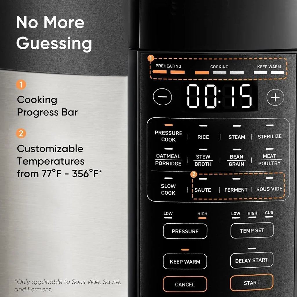 COSORI Pressure Cooker 6 qt 9-in-1 Instant Multi Kitchen Appliances Safer Venting Design