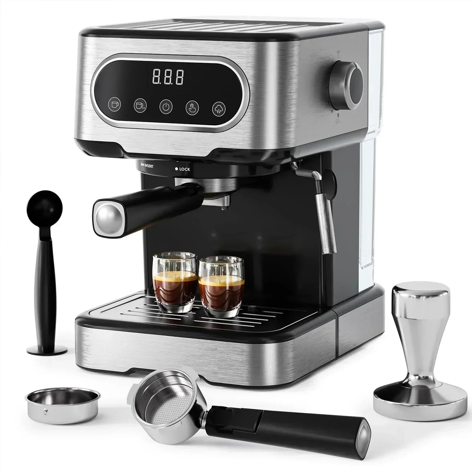 Espresso Machine Espresso Coffee Maker with Milk Frother Steam Wand Espresso Coffee Machine