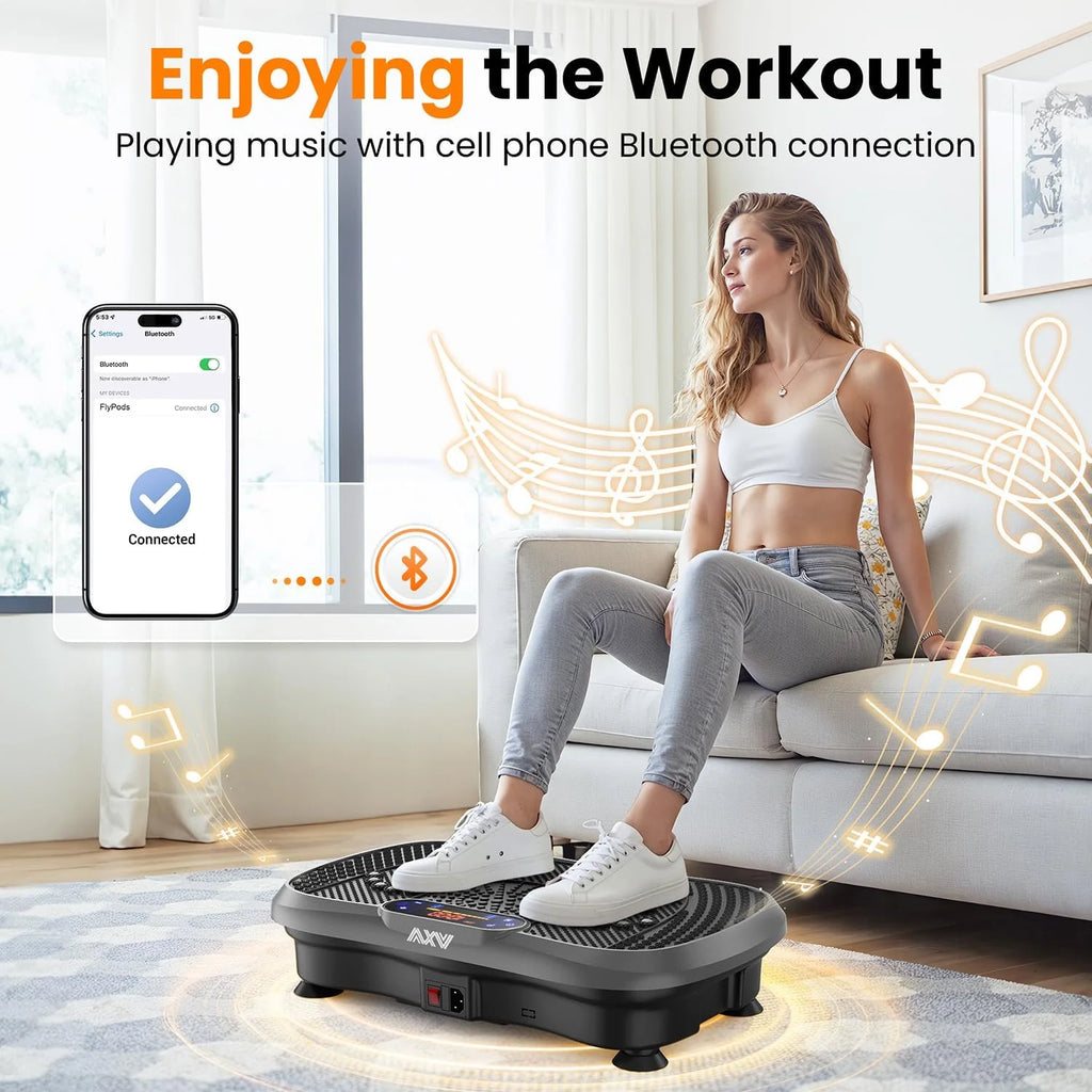 AXV Vibration Plate Fitness Platform Trainer Suitable for men and women to lose weight and burn fat at the gym