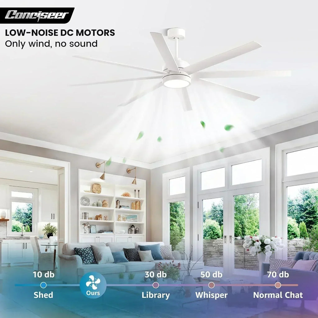 Modern ceiling fan 72 inch bedroom living room library cafe outdoor/industrial