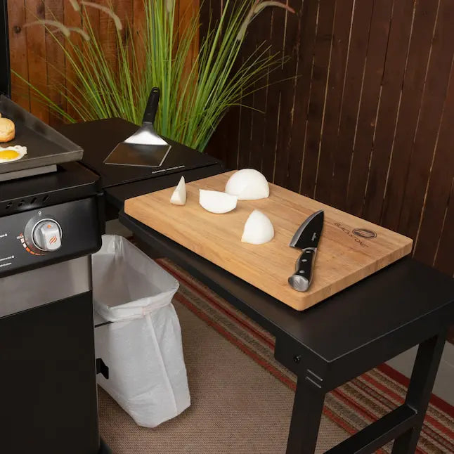 Blackstone 36 Culinary Cabinet Griddle with Side Table 4-Burner Liquid Propane Flat Top Grill