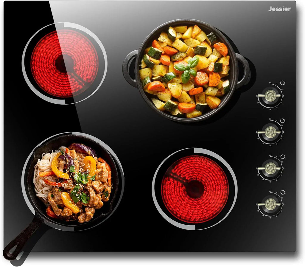 Electric Cooktop 30 Inch - 5 Burners Built-in Ceramic Cooktop 30 Electric Stove Top