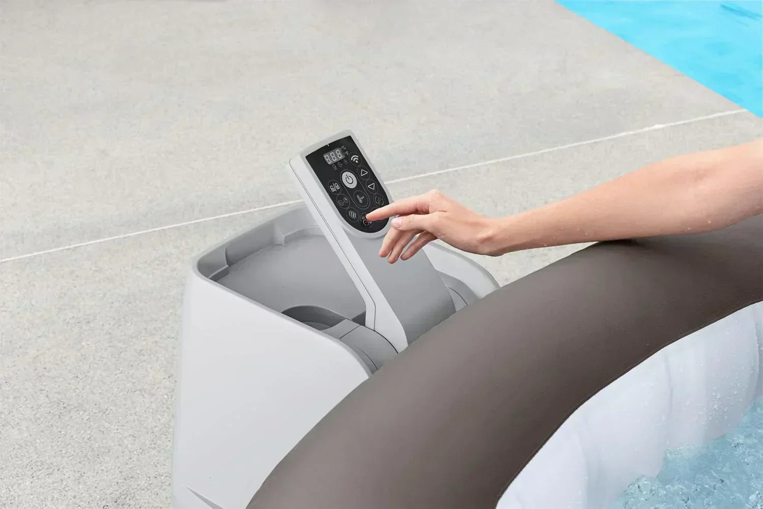Bestway SaluSpa Miami EnergySense AirJet Inflatable Hot Tub Spa 71 x 26 Portable Hot Tub