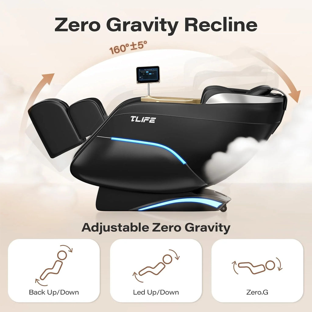 Full Body Massage Chair, 160° Zero Gravity Recliner with Body Scan, 50 SL Track Shiatsu Massage Chair, Spot Massage, Foot Roller