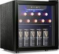 Antarctic Star 26 Bottle 130 Can Wine Cooler Cabinet Beverage Refrigerator Mini Wine Cellar