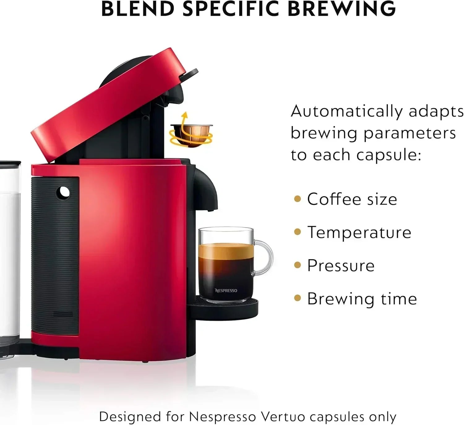 Nespresso Vertuo Plus Coffee and Espresso Maker by De'Longhi