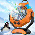 JYew Portable Air Conditioners,Misting Fan With 10000mAh Rechargeable Battery Operated Fan, Outside Camping with Hook USB for Bedroom Outdoor Tents Travel Summer