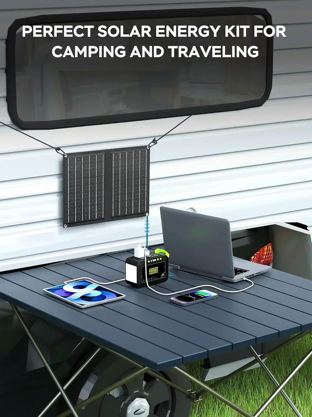 Portable Power Station 88Wh Camping Lithium Battery Solar Generator Fast Charging Power Bank