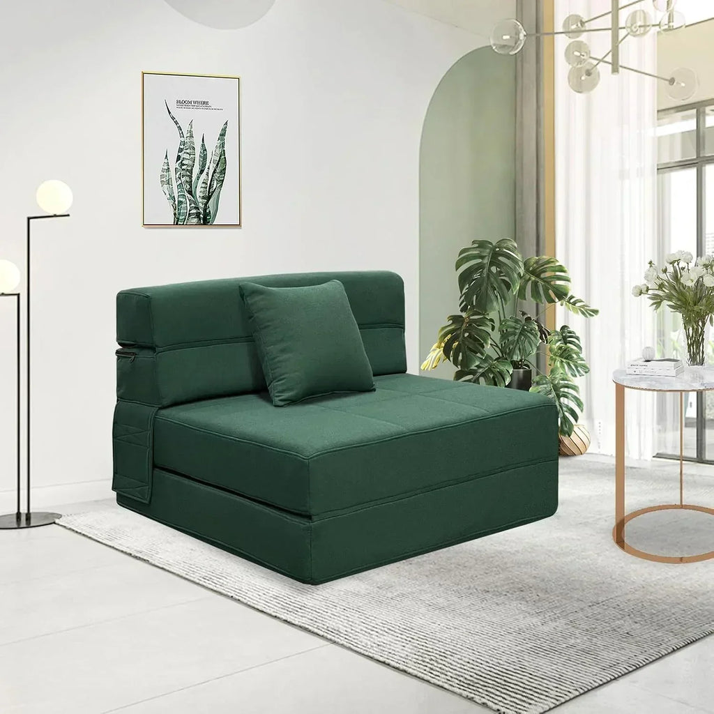 60 inch pull out sofa bed memory foam sofa with 2 pillows futon bed guest bed and pull out sofa