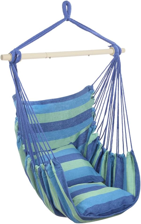 ONCLOUD Hammock Chair Hanging Rope Swing Load Capacity Macrame Hammock Swing Seat