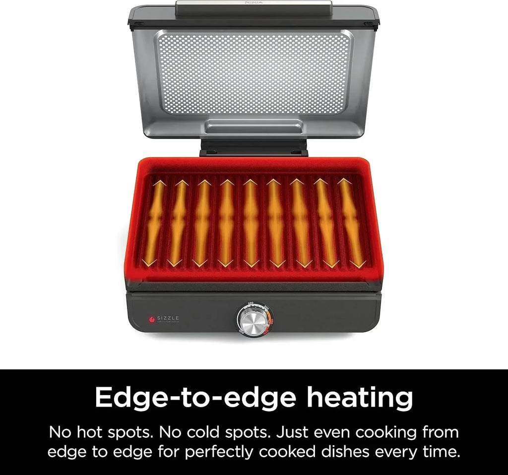 Griddle and Indoor Grill Electric Grill For Steak Burgers Salmon Veggies and More Pancake Griddle