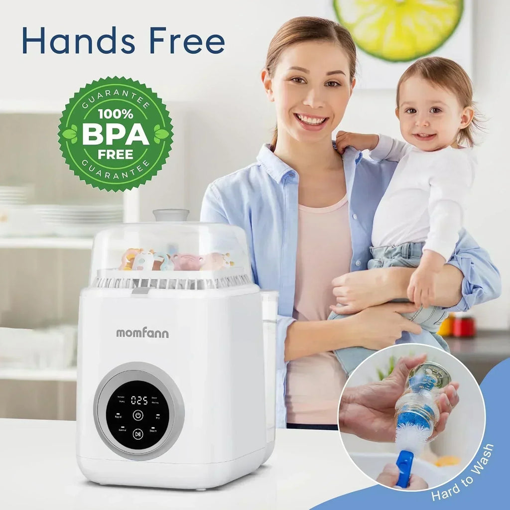 Baby Bottle Washer-19 Min Rapid Wash Sterilizer and Dryer All-in-One Cleaner Bottles Pump Parts