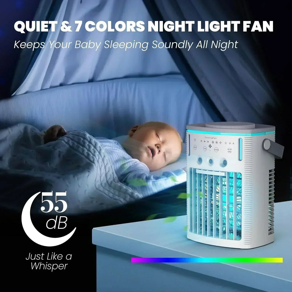 Portable Air Conditioners Fan Small Cooler Evaporative Air Conditioner Remote Mini Portable AC