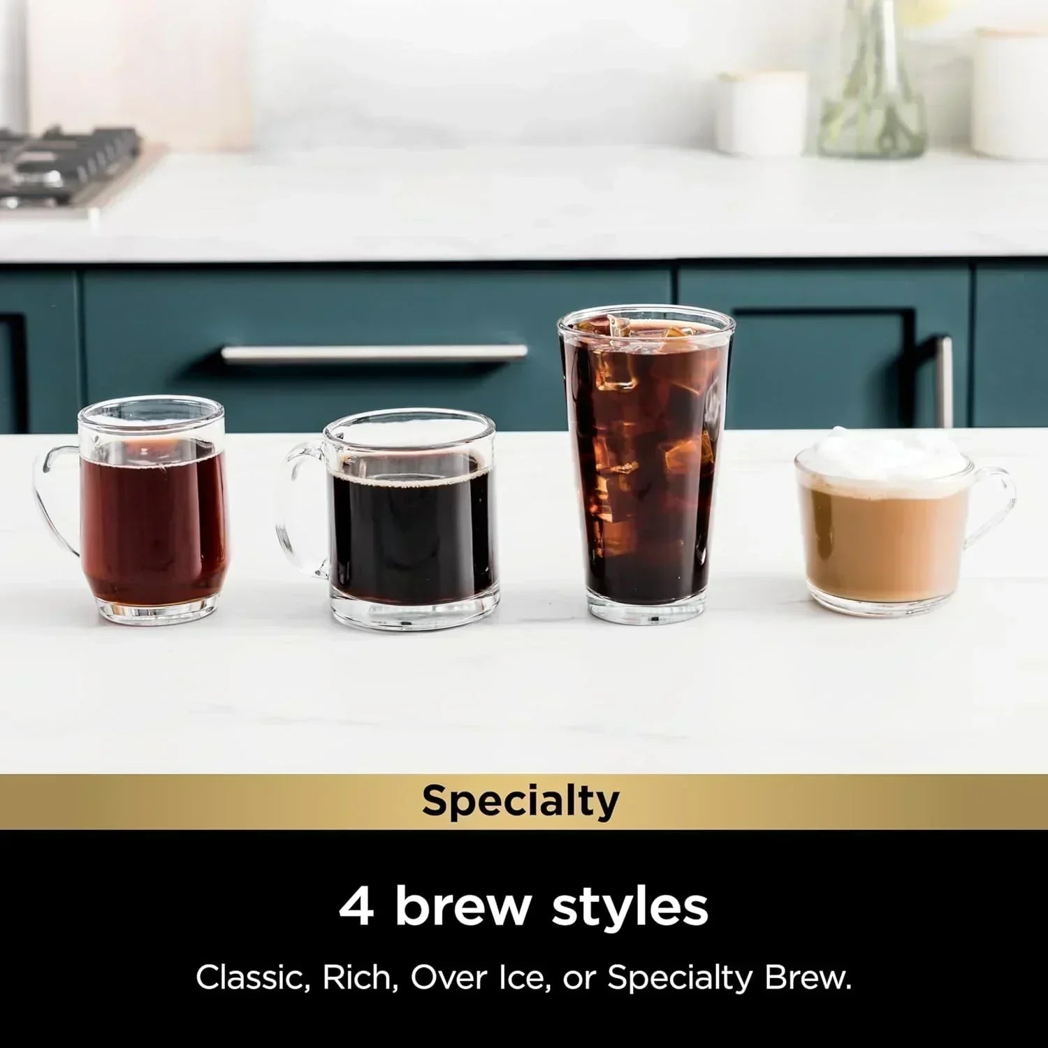 Ninja Coffee Maker Single Cup Brews with pods and grounds K-Cup compatible 4 brewing methods