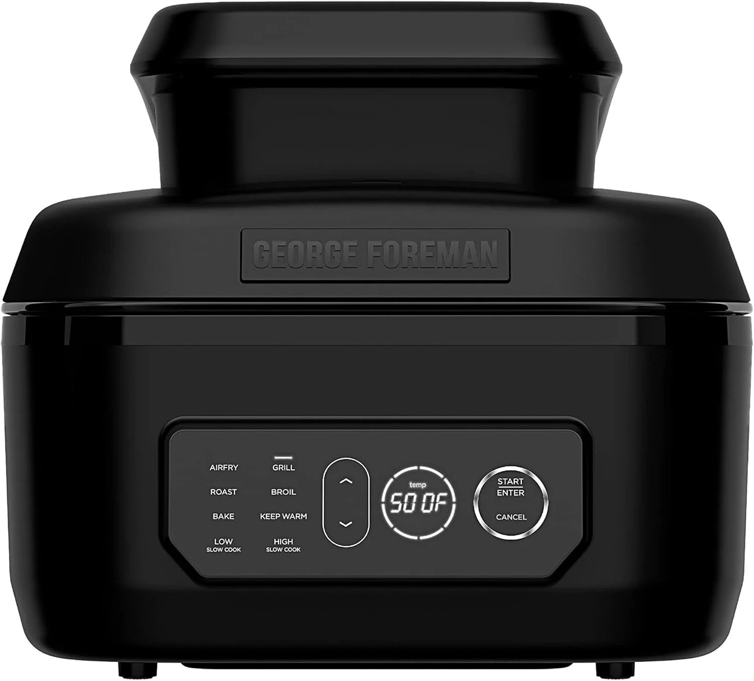 George Foreman Beyond Grill?7-in-1 Electric Indoor Grill with Air Fry Technology, MCAFD800D, Black, Large