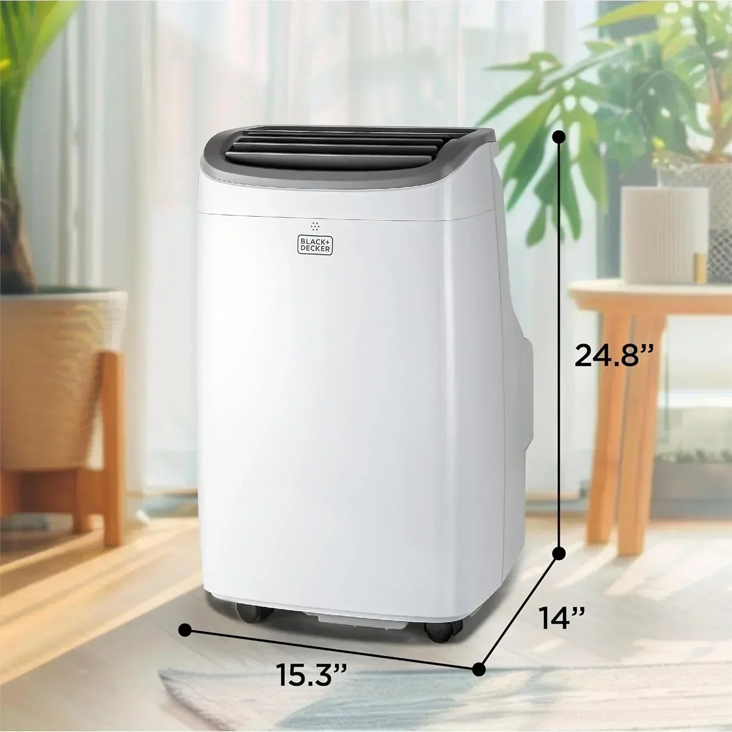 BLACK+DECKER 10,000 BTU Portable Air Conditioner for Rooms up to 450 Sq with Remote Control