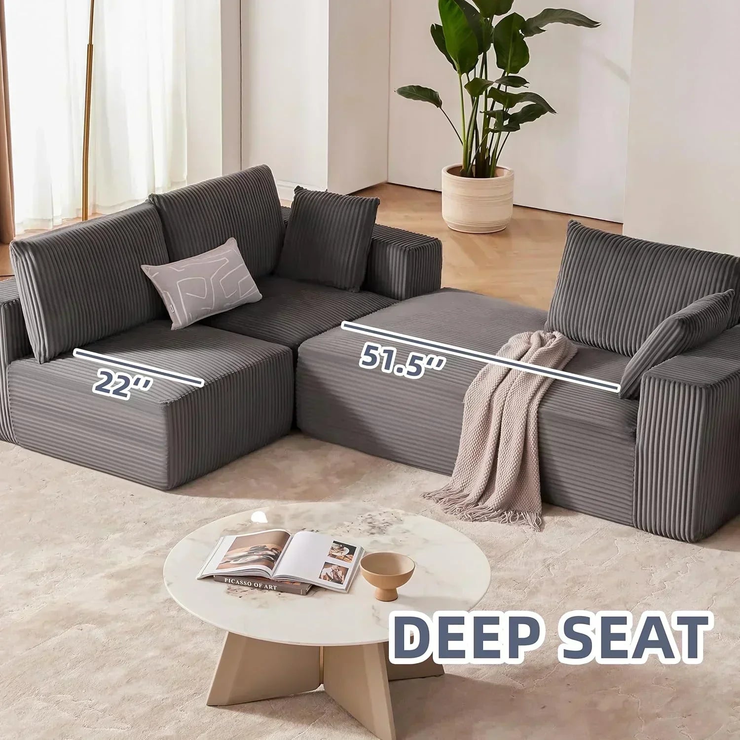 108 inch sectional sofa cloud sectional sofa with deep seat modern sectional L shaped sofa