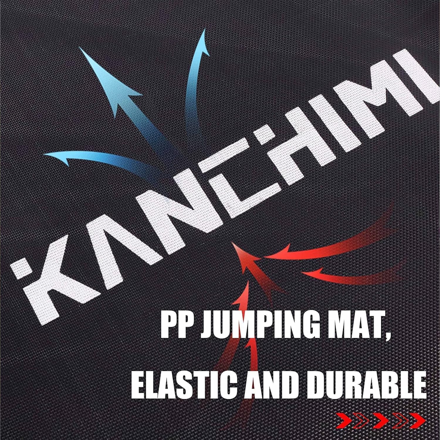 Kanchimi 40 48 Folding Mini Fitness Indoor Exercise Workout Rebounder Trampoline with Handle, Max Load 330lbs