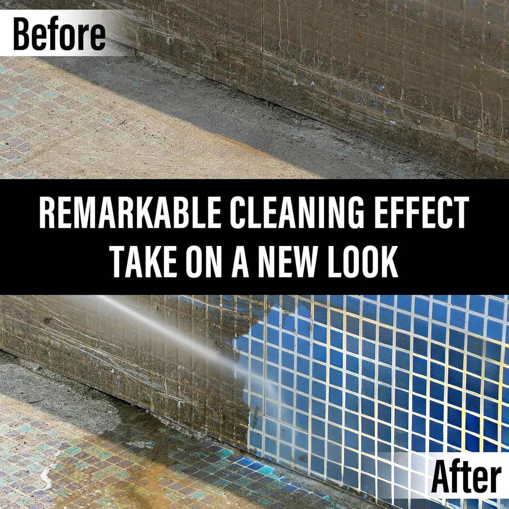 MZK electric high-pressure cleaner with 360° quick-connect nozzle and replaceable foam cannon