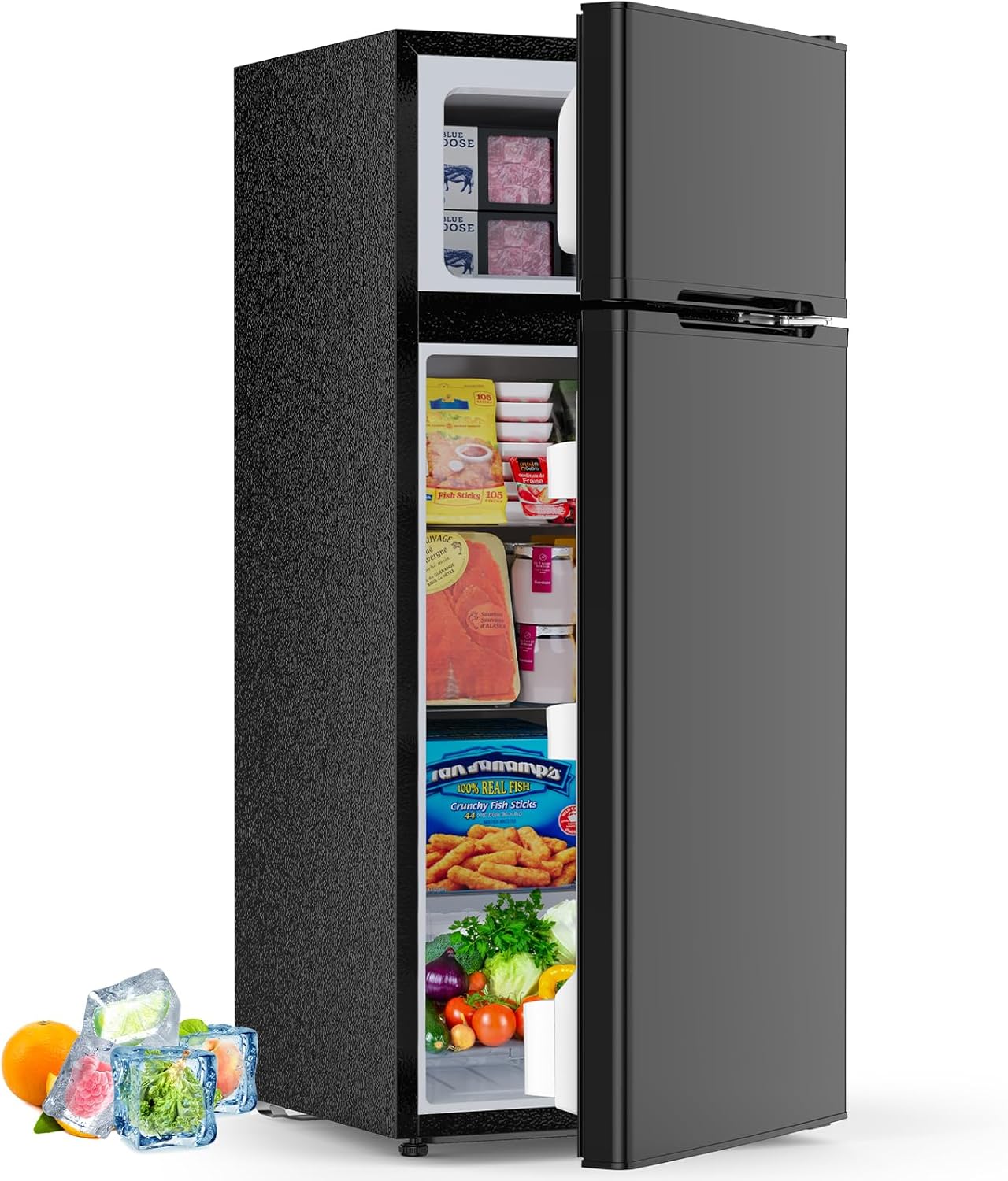 4.5 Cu.Ft Mini Fridge with Freezer 2 Door Compact Refrigerator Small Fridge