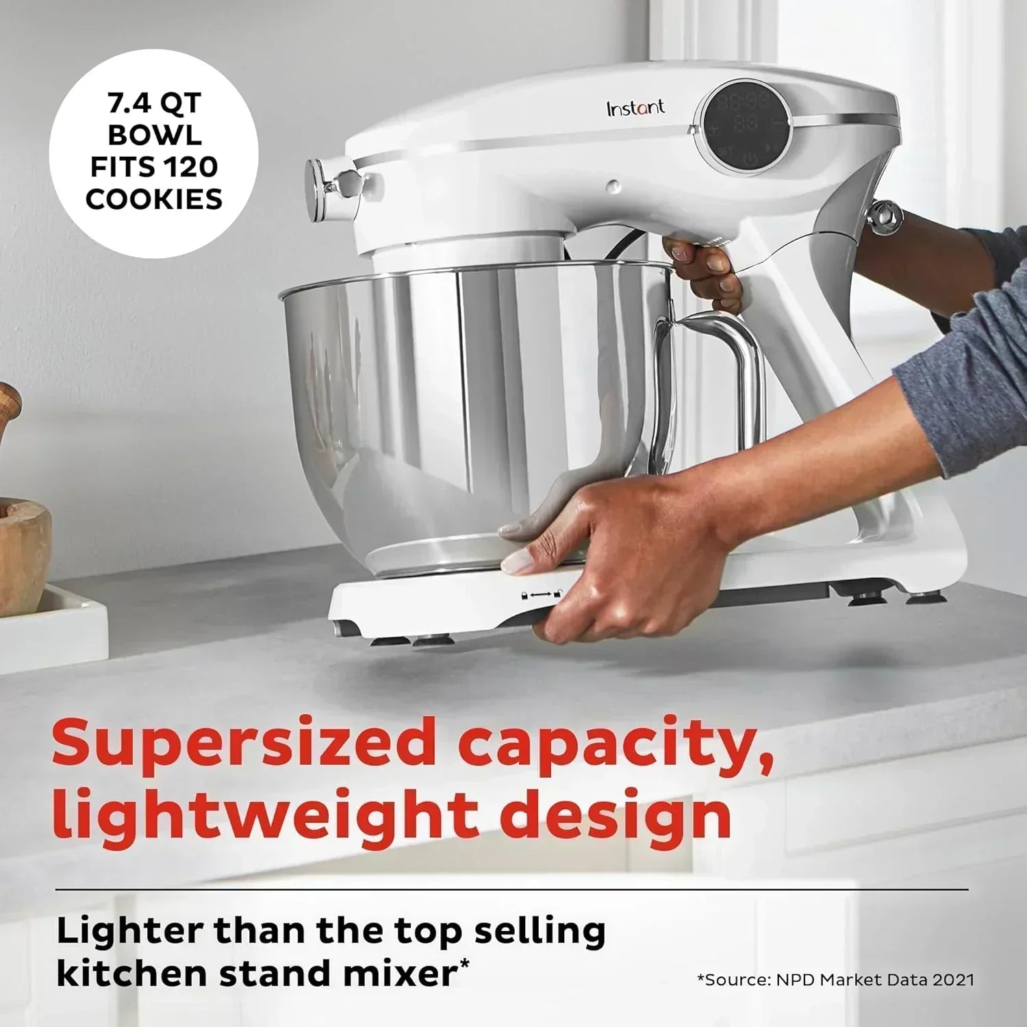 Instant Pot Instant Stand Mixer Pro 600W 10-Speed Electric Mixer with Digital Interface