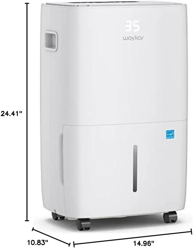 Waykar 2000 Sq Ft Dehumidifier for Home and Basements with Auto or Manual Drainage