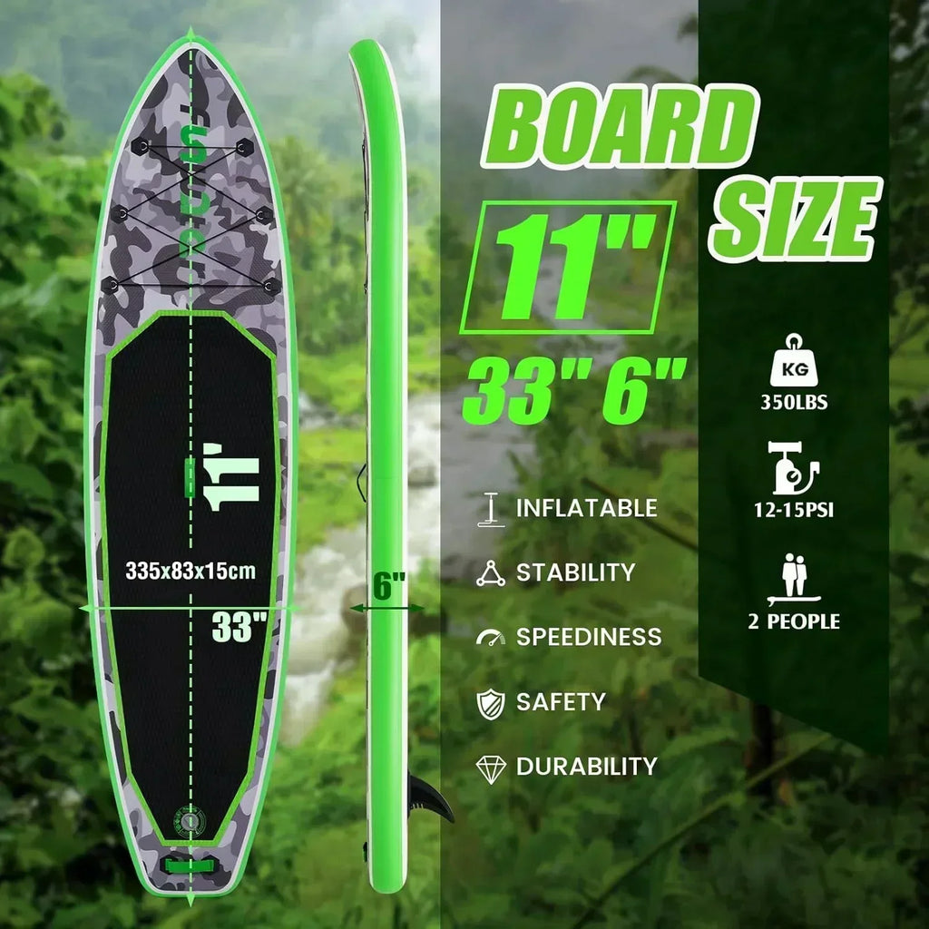 FunWater Inflatable Stand Up Paddle Board Premium SUP Paddle Accessories EVA Deck