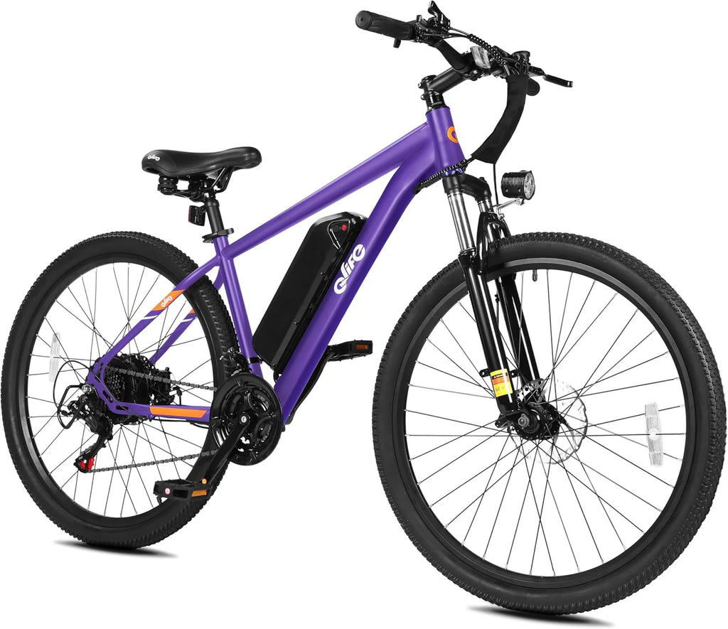 Qlife Racer Electric Bike for Adults - 21-Speed Mountain Lightweight Ebike
