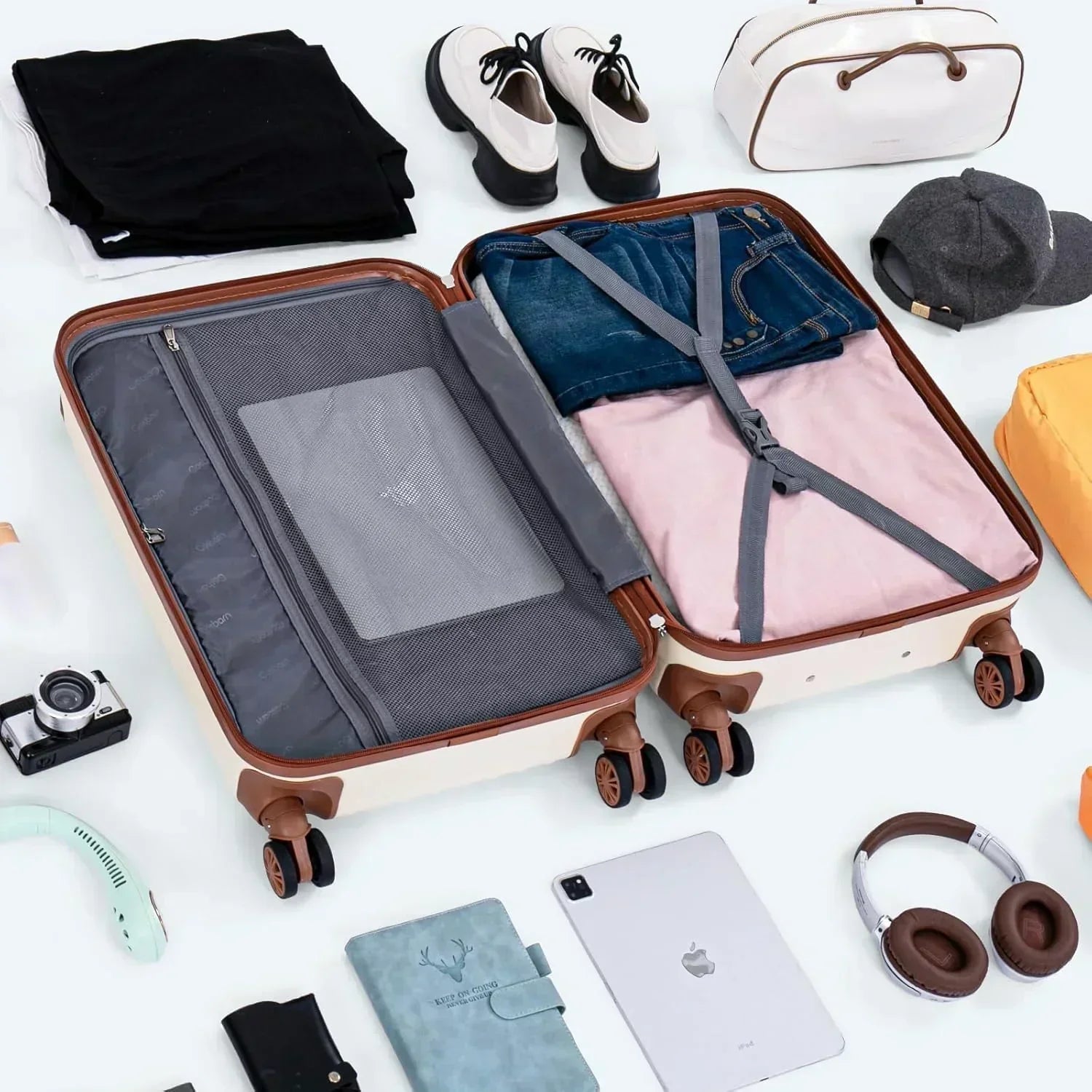 Luggage Sets 5 Piece Suitcases with Wheels Suitcase Set ABS Hard Case Luggage