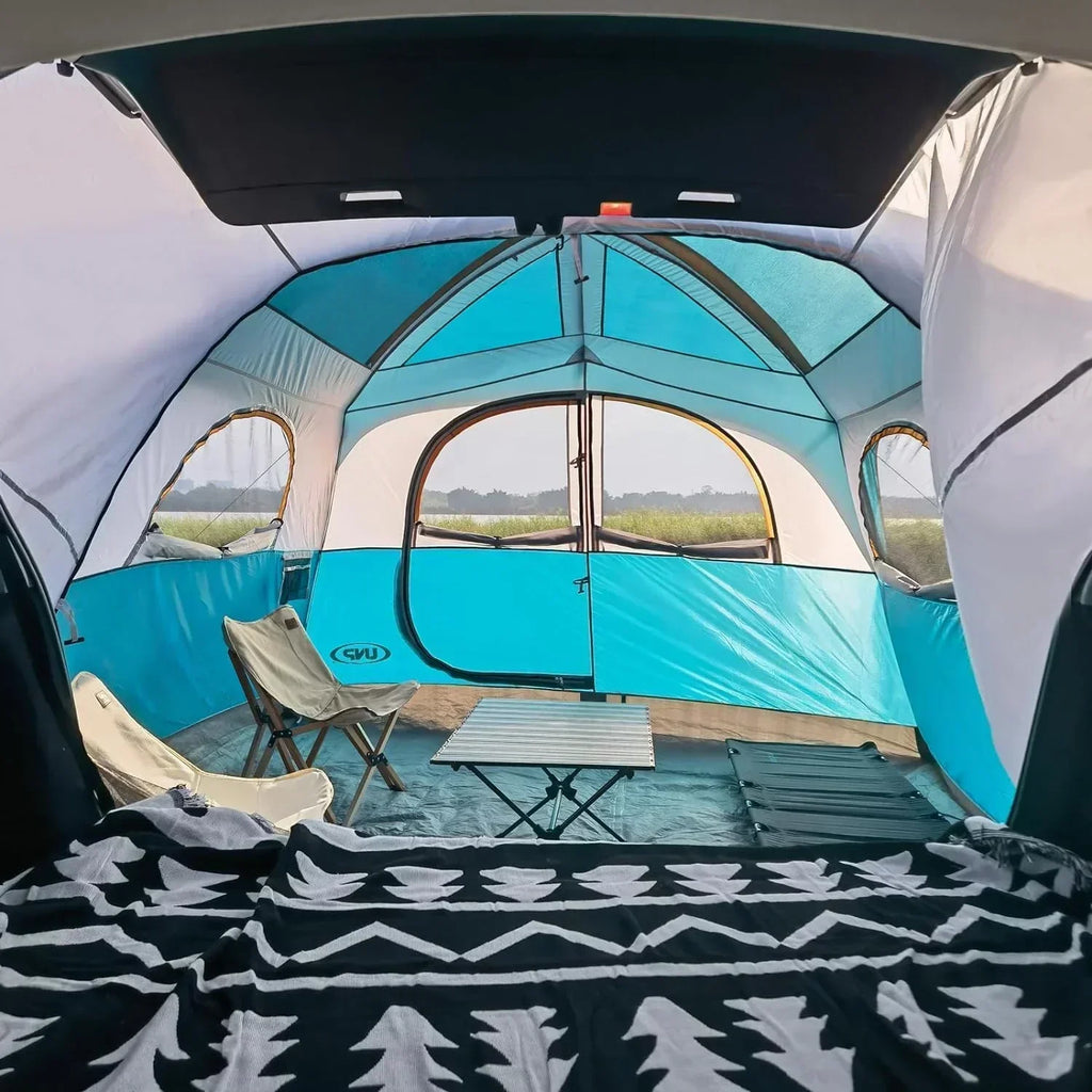 SUV Tent for Camping 6-Person SUV Tailgate Tent Easy Set Up with Rainfly 10'x9'x78in