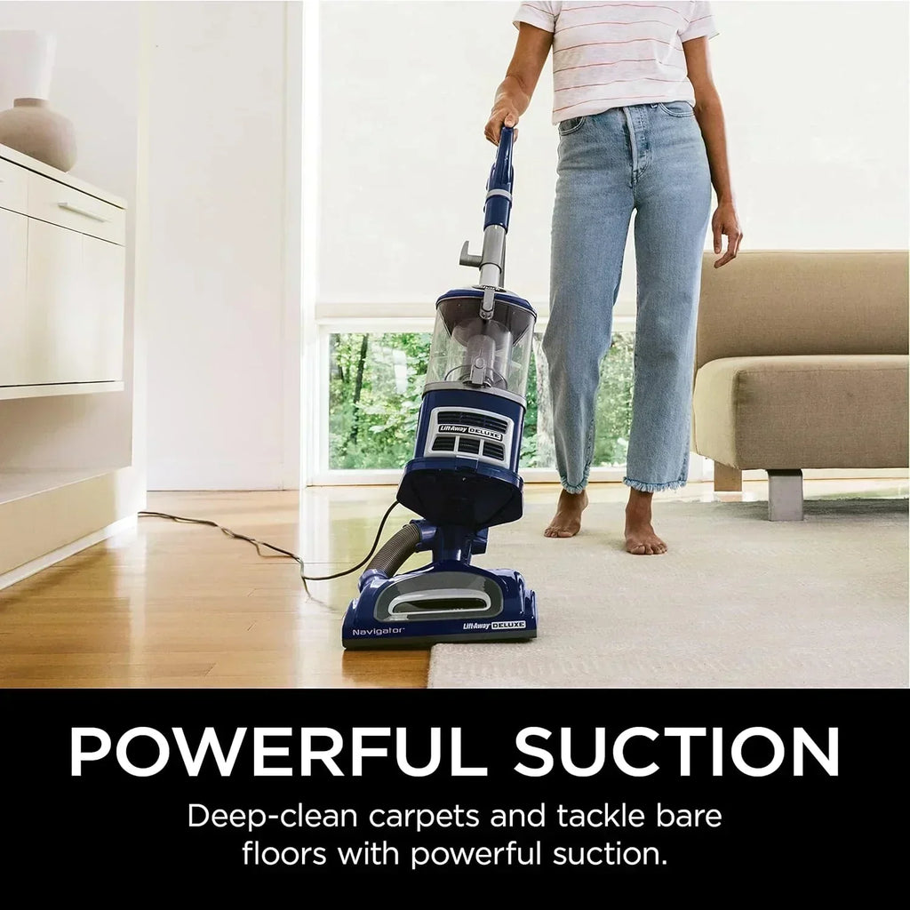 Upright Vacuum Navigator Lift-Away Deluxe Capacity HEPA Filter Swivel Steering Upholstery Tool