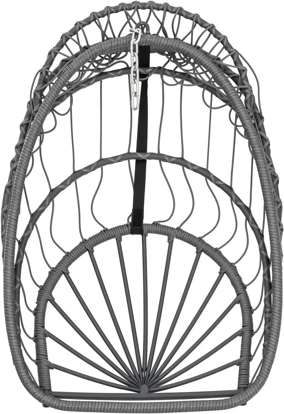 Yechen Indoor Outdoor Egg Hanging Chair Stand Patio Wicker Swing Egg Chair Swinging Chair
