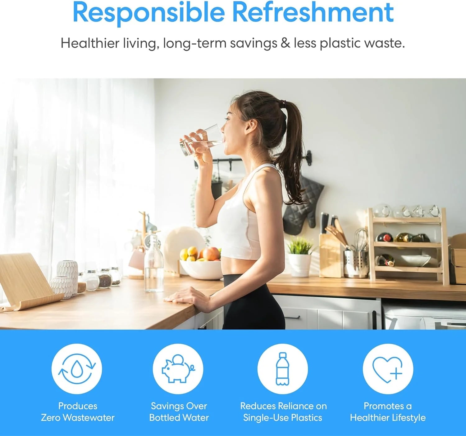 Brio Bottom Loading Water Cooler Dispenser for 5 Gallon Bottles 3 Temperatures with Hot