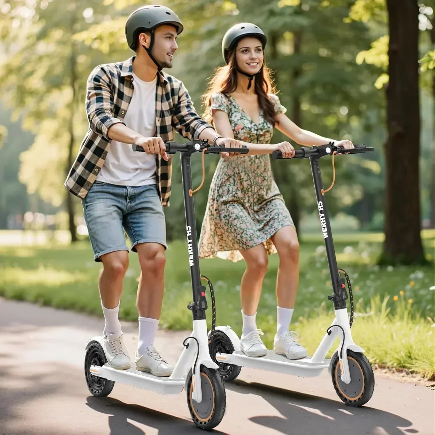 Electric Scooter 350W/500W Motor Top Speed 19/22 mph Max 16/23/28Miles Ranges Foldable E Scooter