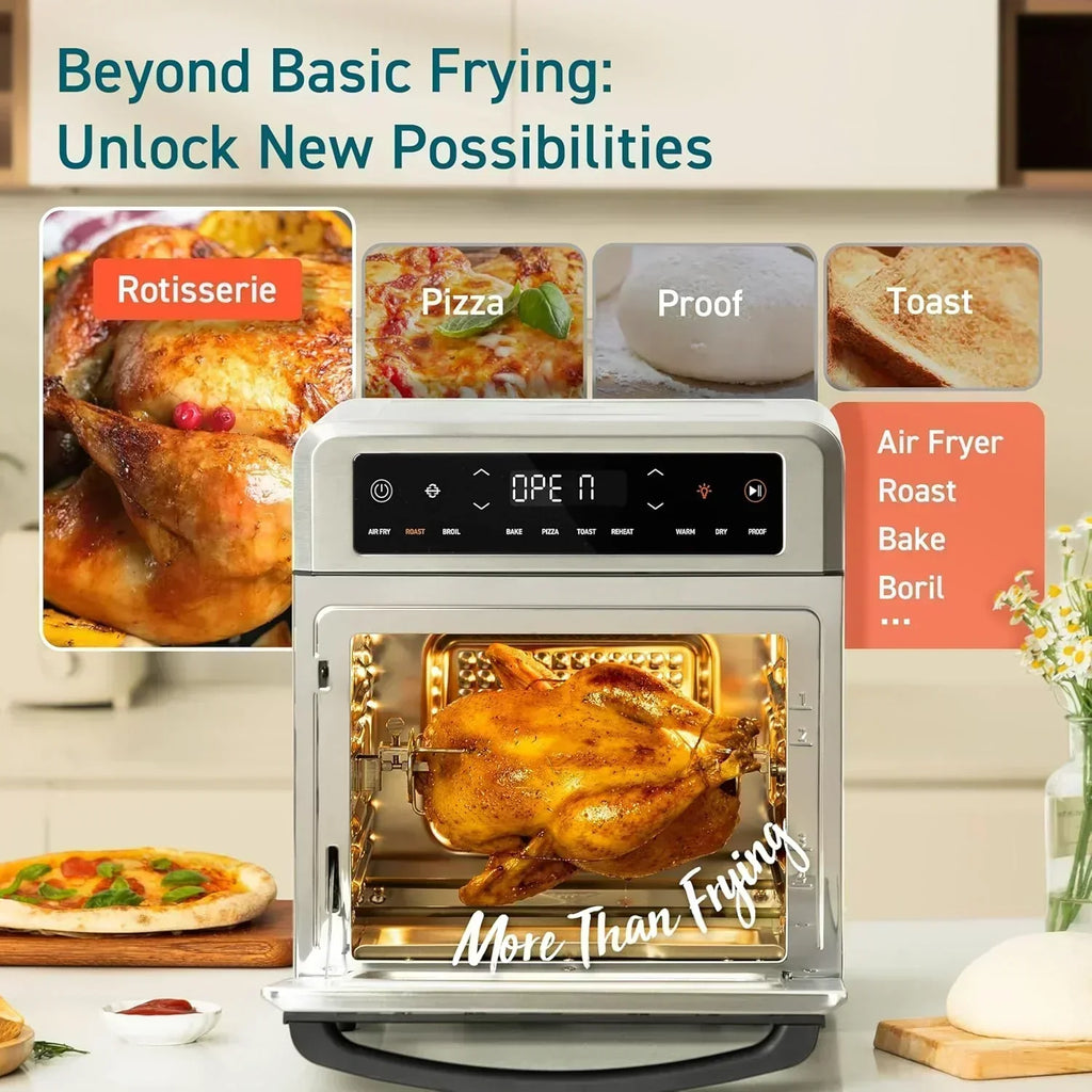 COSORI 11-in-1 air fryer 13-quart capacity combines grilling toasting baking and reheating