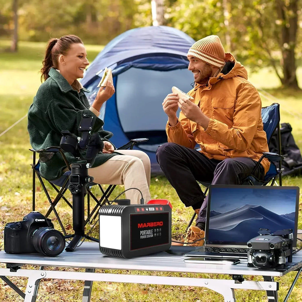 Portable Power Station 88Wh Camping Lithium Battery Solar Generator Fast Charging Power Bank