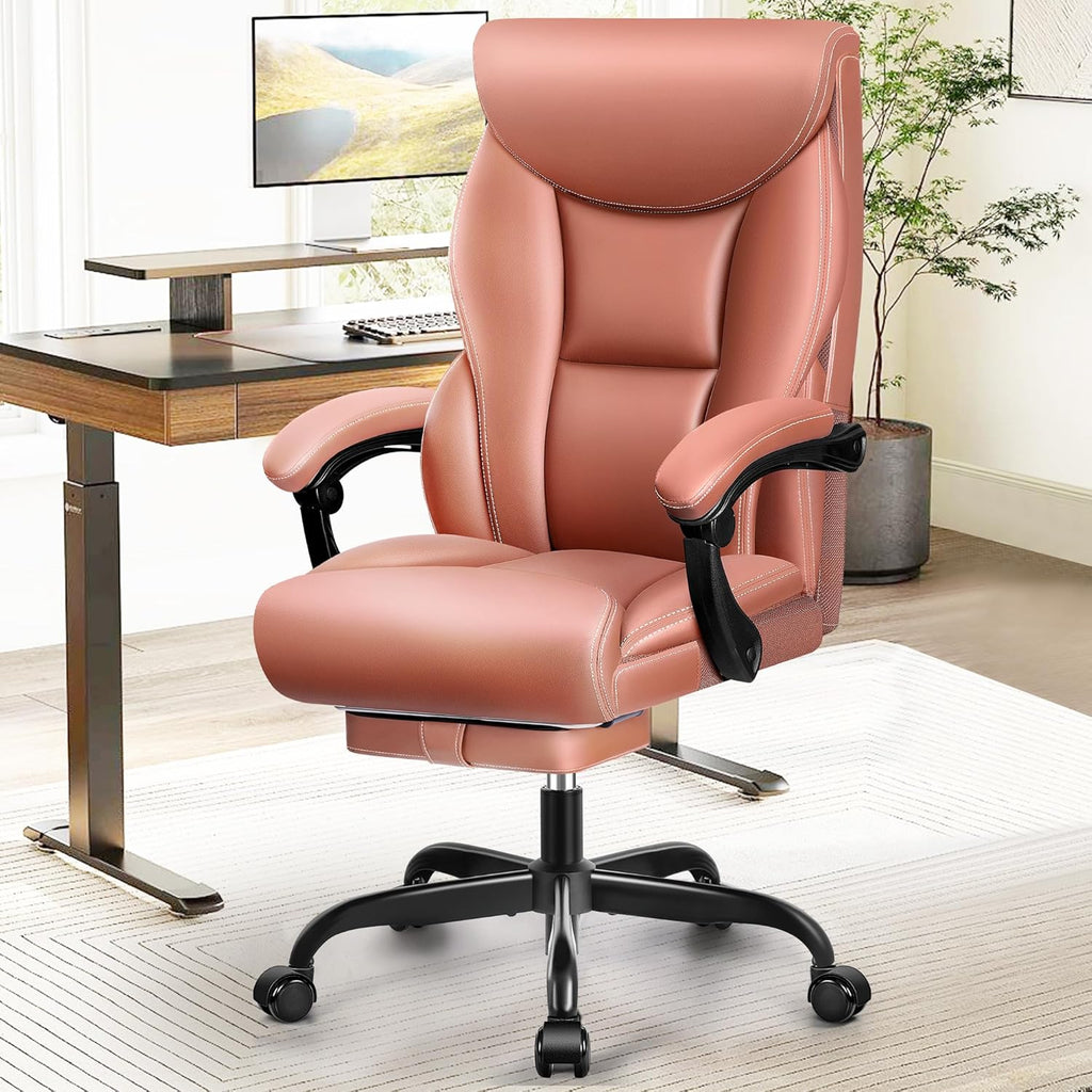 Office Chair Large High-Foot Computer Desk Chair Chair Lumbar Support Rotating Computer Chair