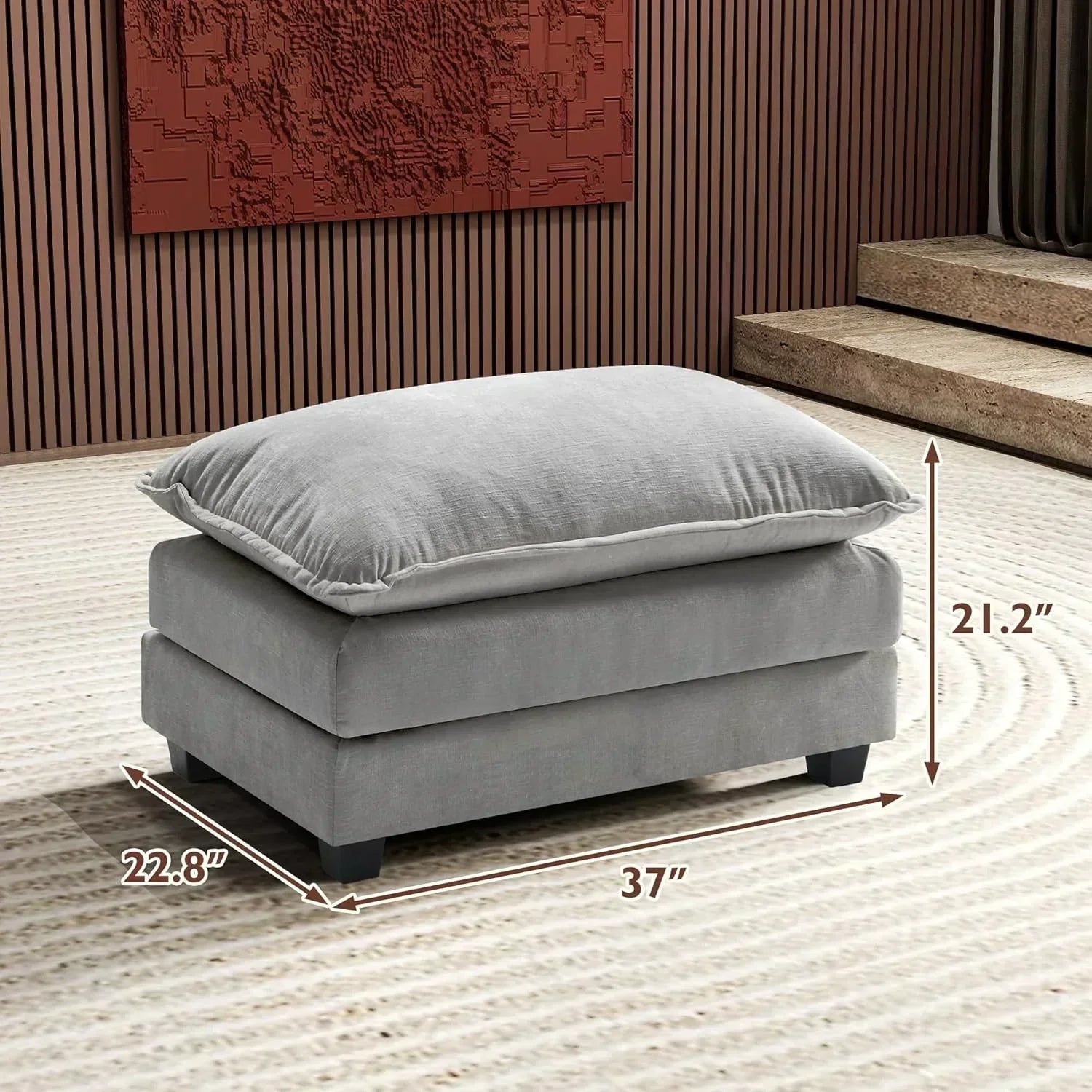 ihanherry 146-inch U-shaped modern sofa modular area cloud sofa