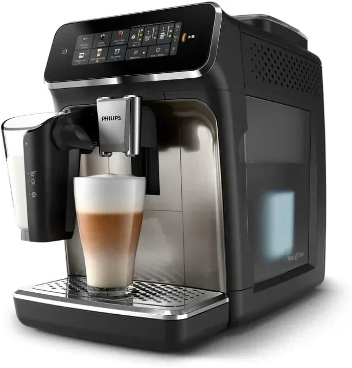 Fully automatic espresso machine 6 hot and iced beverages with ceramic grinder