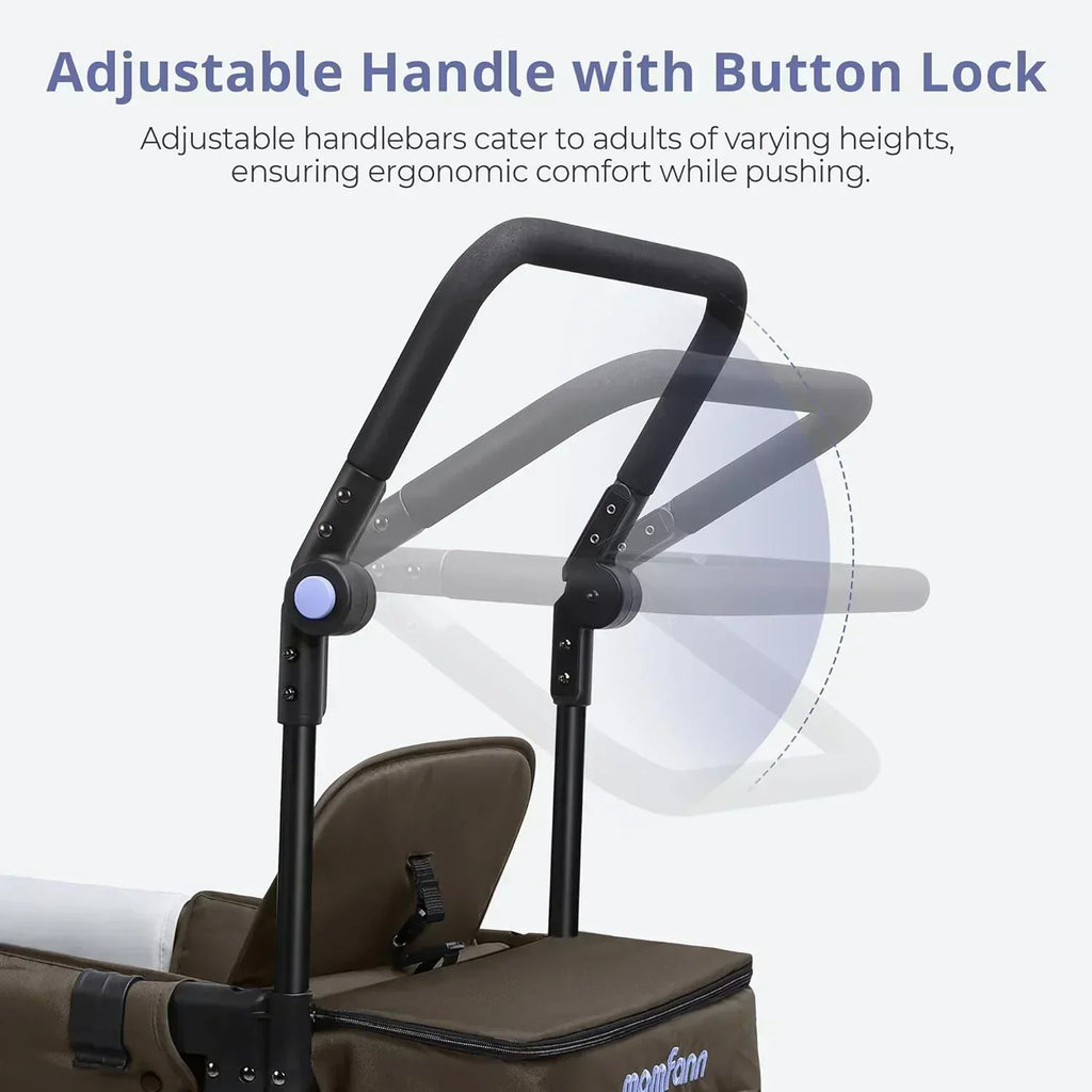 Stroller Wagon for Kids Wagon Stroller Toddlers 2 Seaters All-Terrain Baby Wagon Outdoor