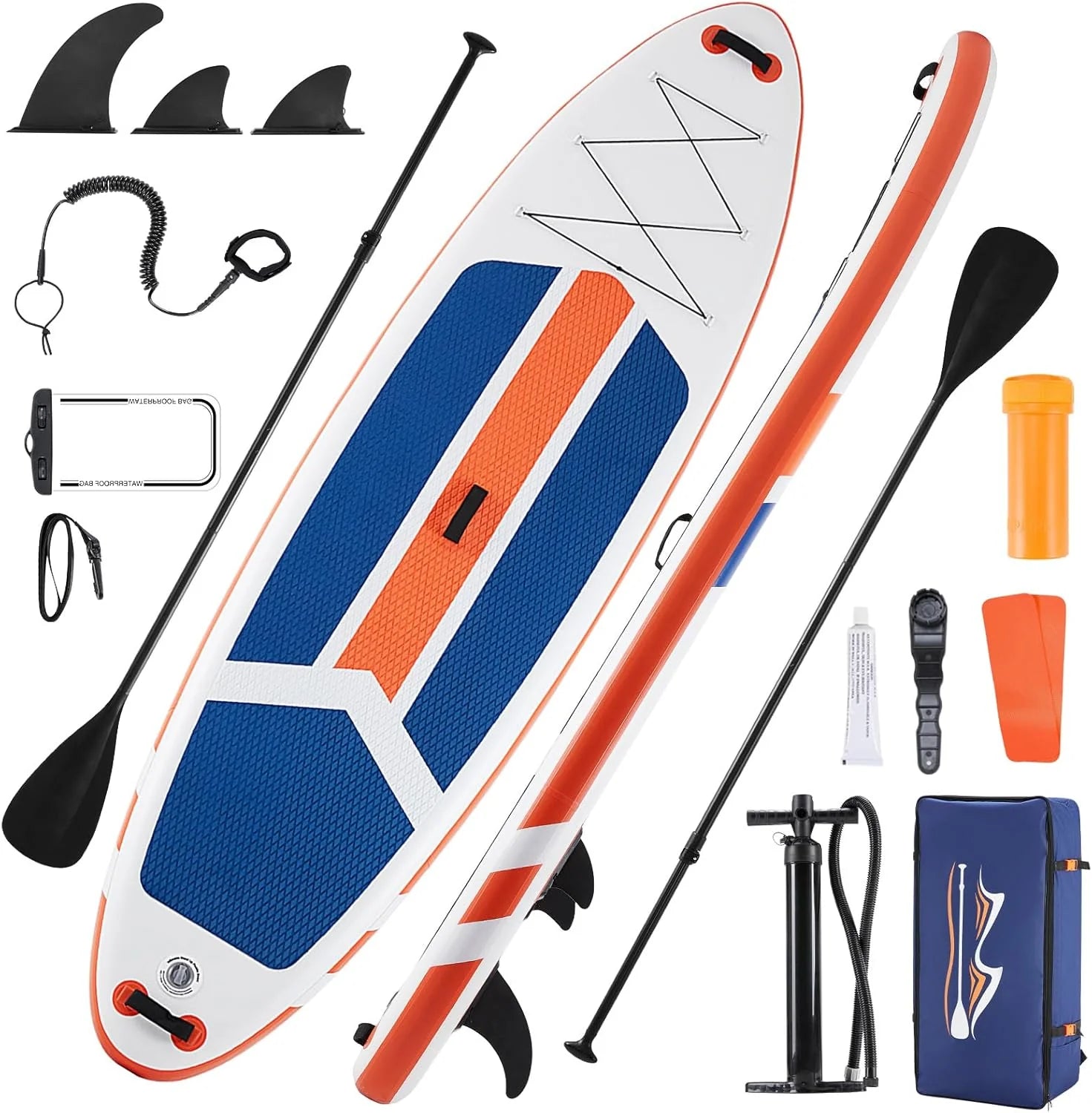 Inflatable Stand Up Paddle Board for All Skill Levels - Portable SUP Paddleboard