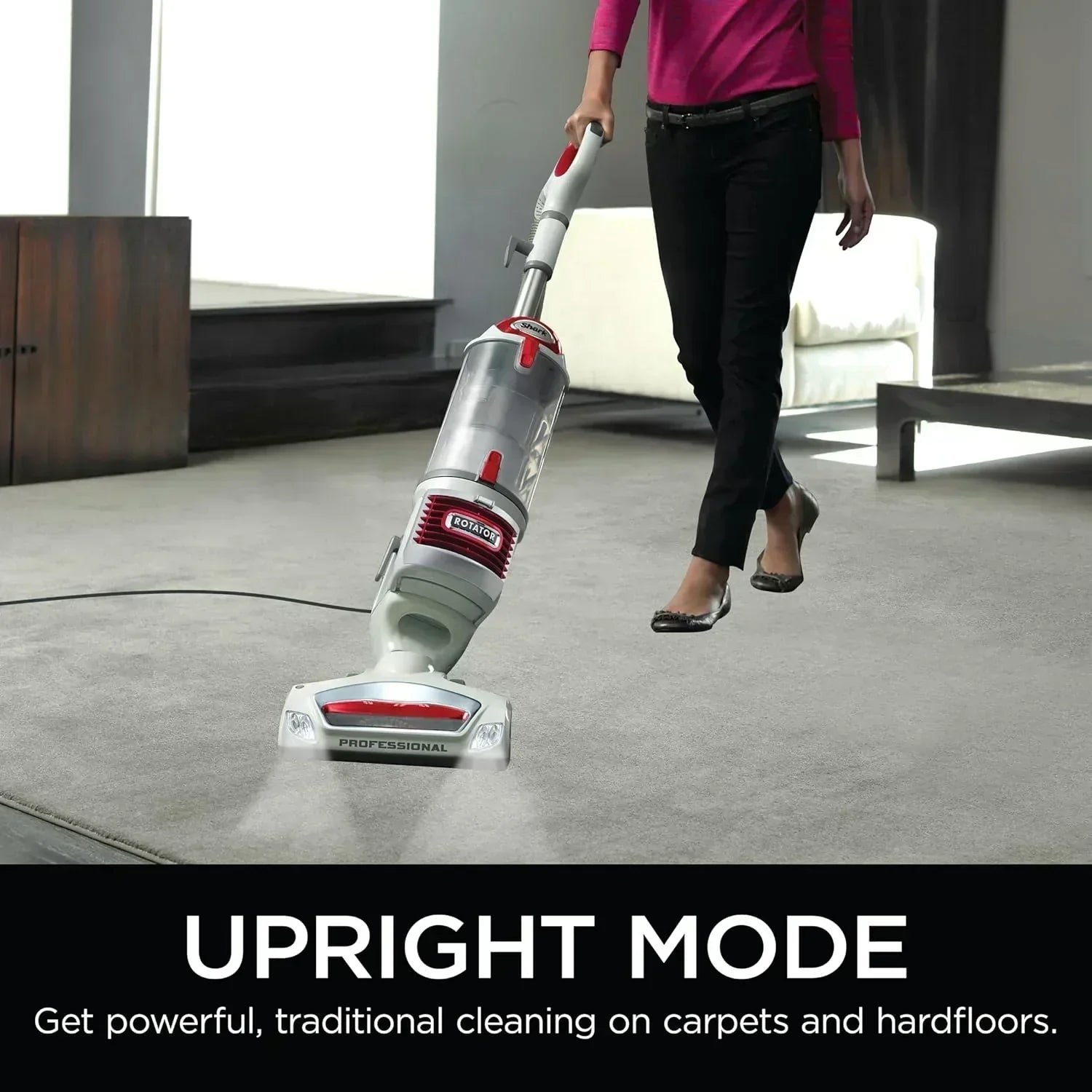 Upright Vacuum Navigator Lift-Away Deluxe Capacity HEPA Filter Swivel Steering Upholstery Tool
