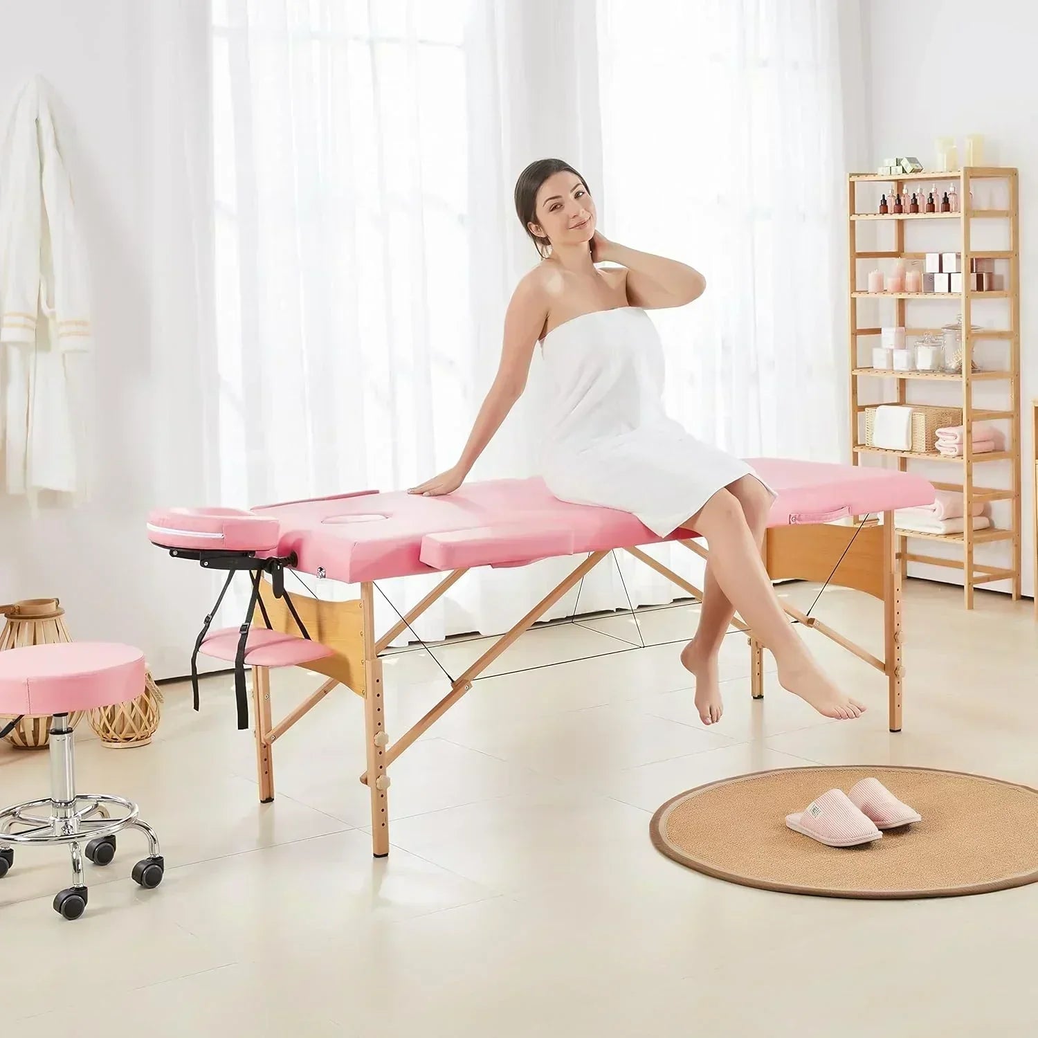 Yaheetech Massage Table Portable Lash Beds Spa Bed Massage Couch Foldable Spa Tables